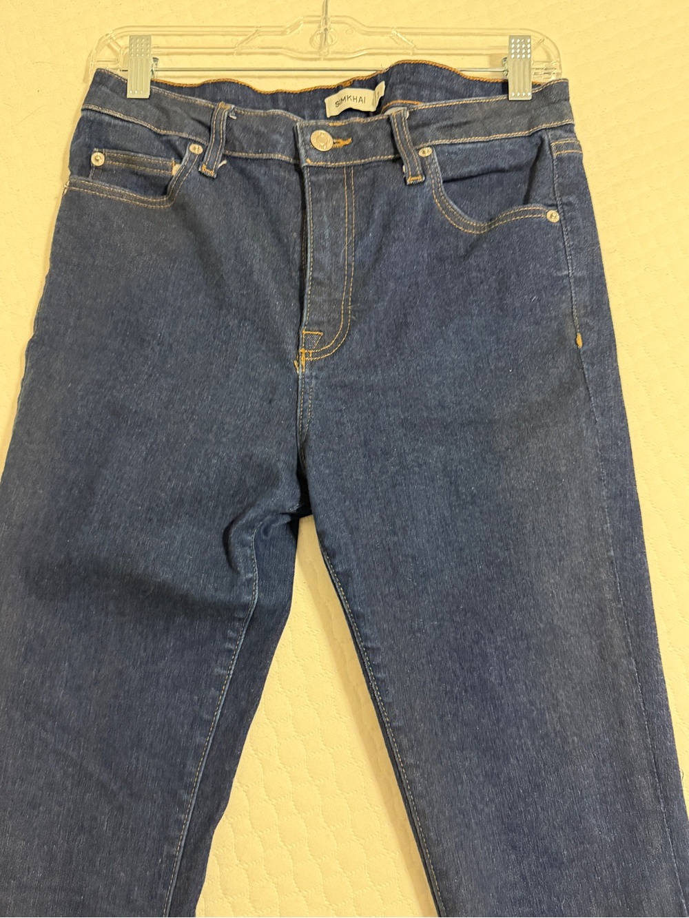 SIMKHAI High-Rise Women’s Jeans in Dark Blue